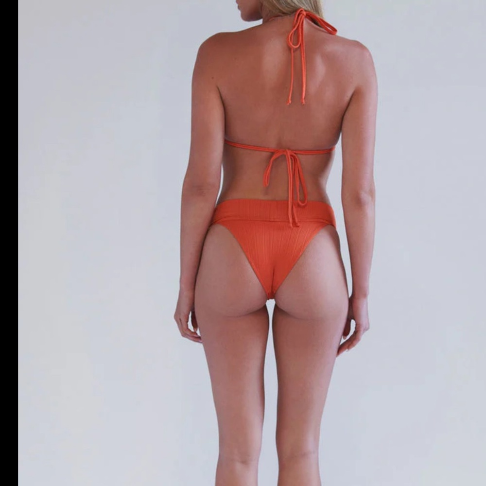Frankies Bikinis (2 sizes) Marigold Plisse Bottom (XS & SM)
